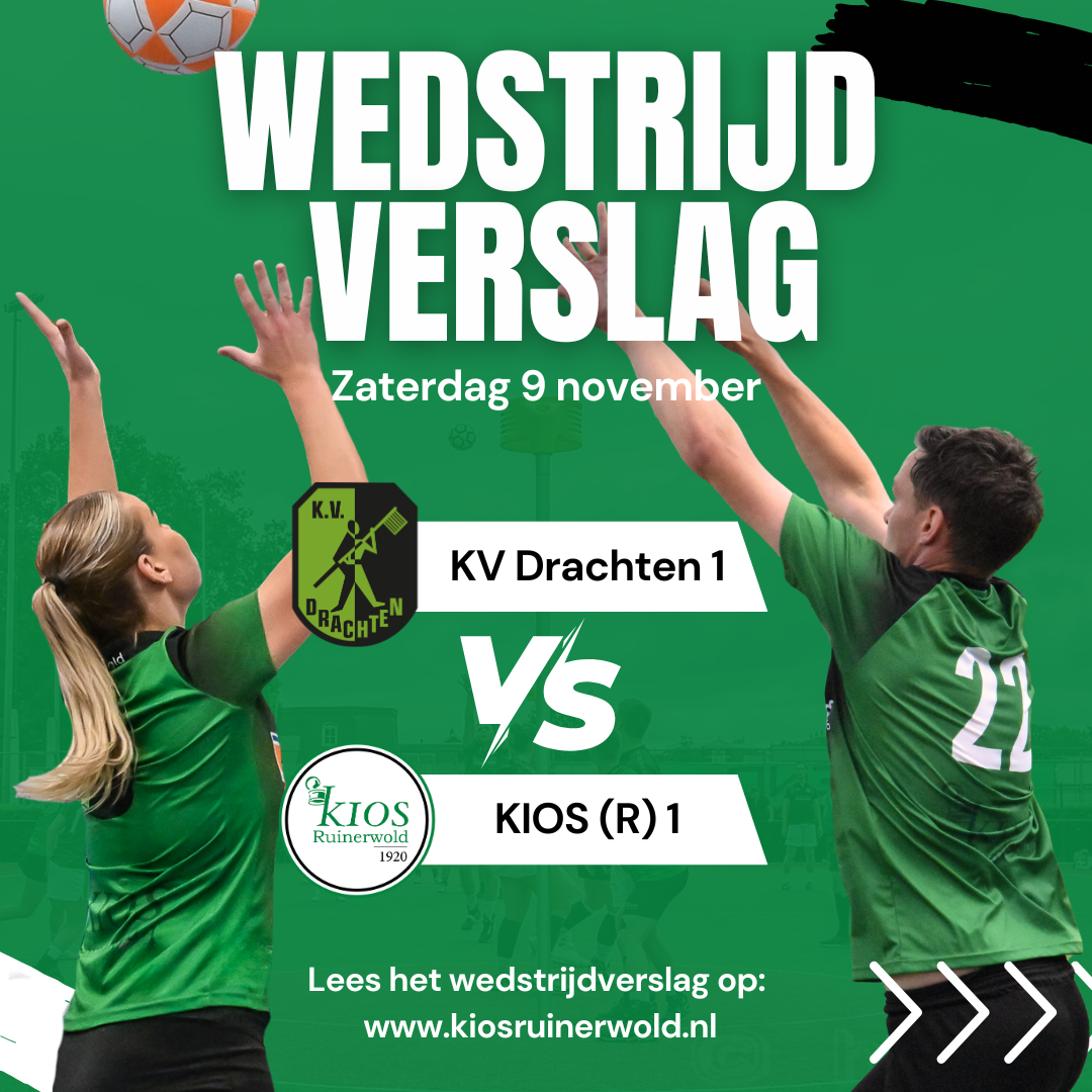 Sterk KIOS wint spannende seizoensopener van KV Drachten