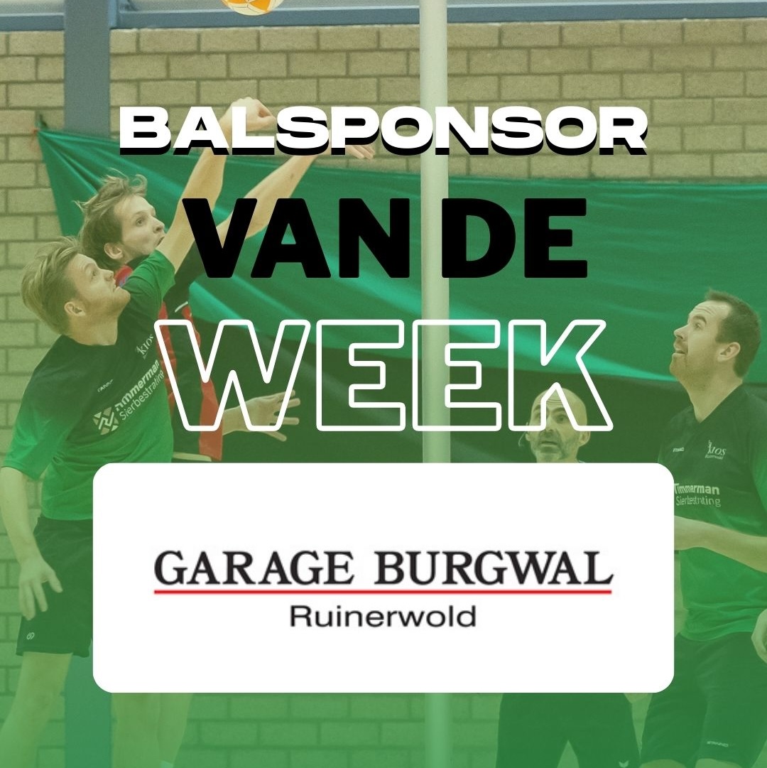Garage Burgwal is deze week onze balsponsor!