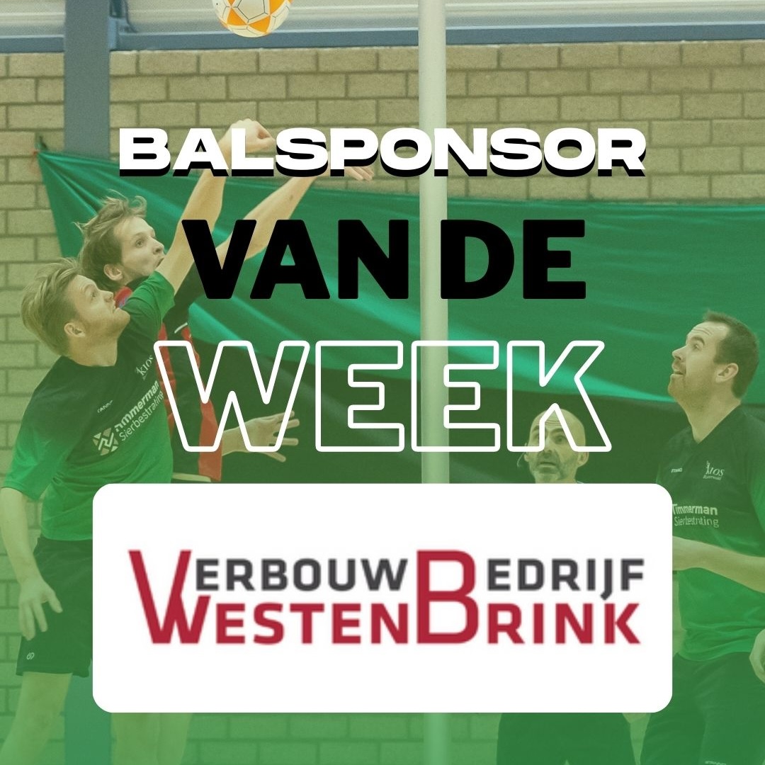 Verbouwbedrijf Westenbrink is de balsponsor van deze week!