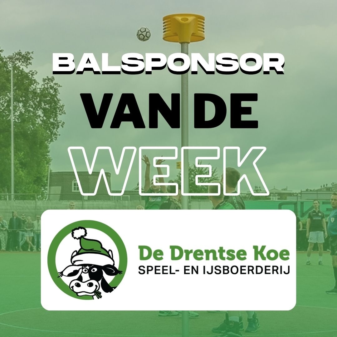 Speel- en IJsboerderij De Drentse Koe is balsponsor!