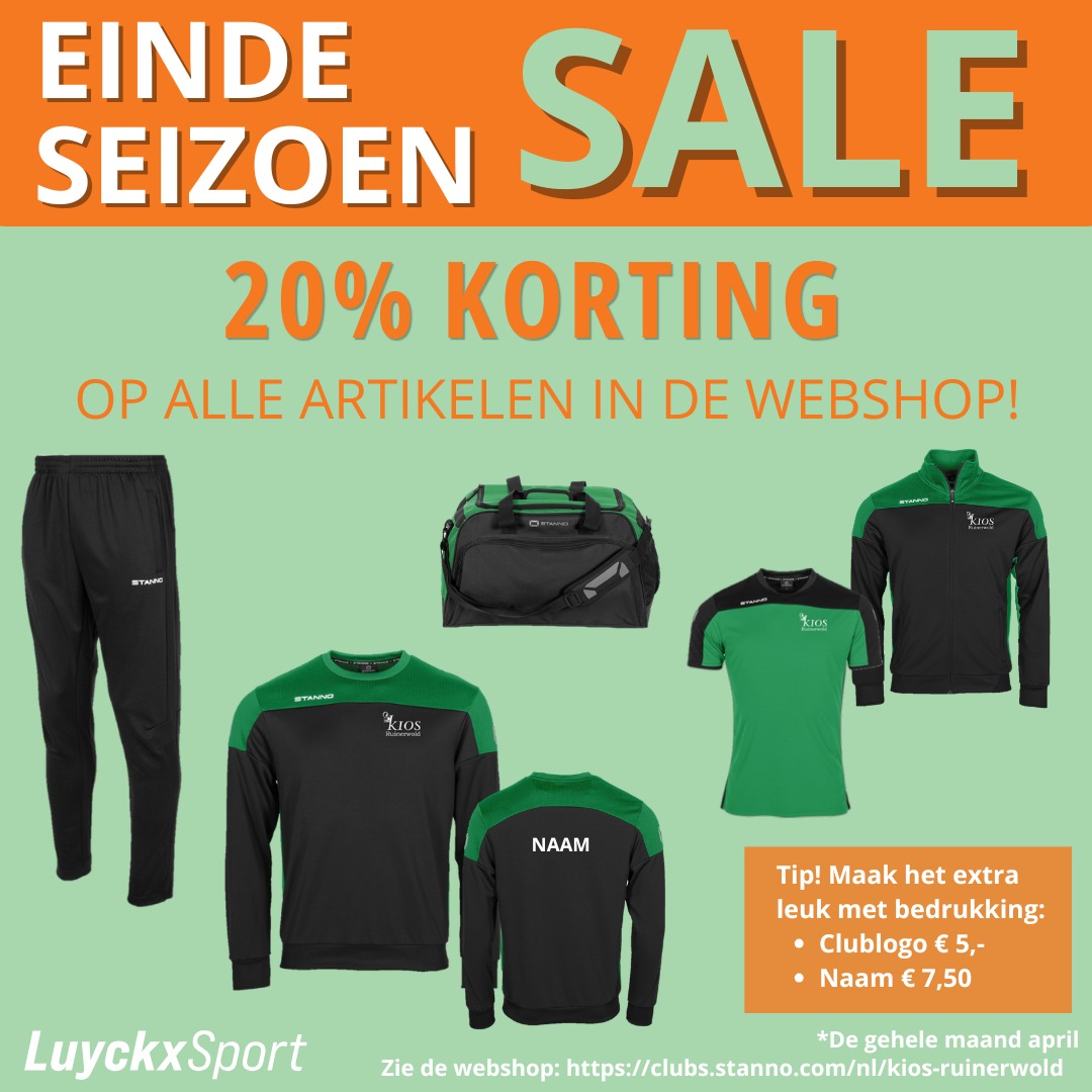 20% korting in de KIOS Webshop