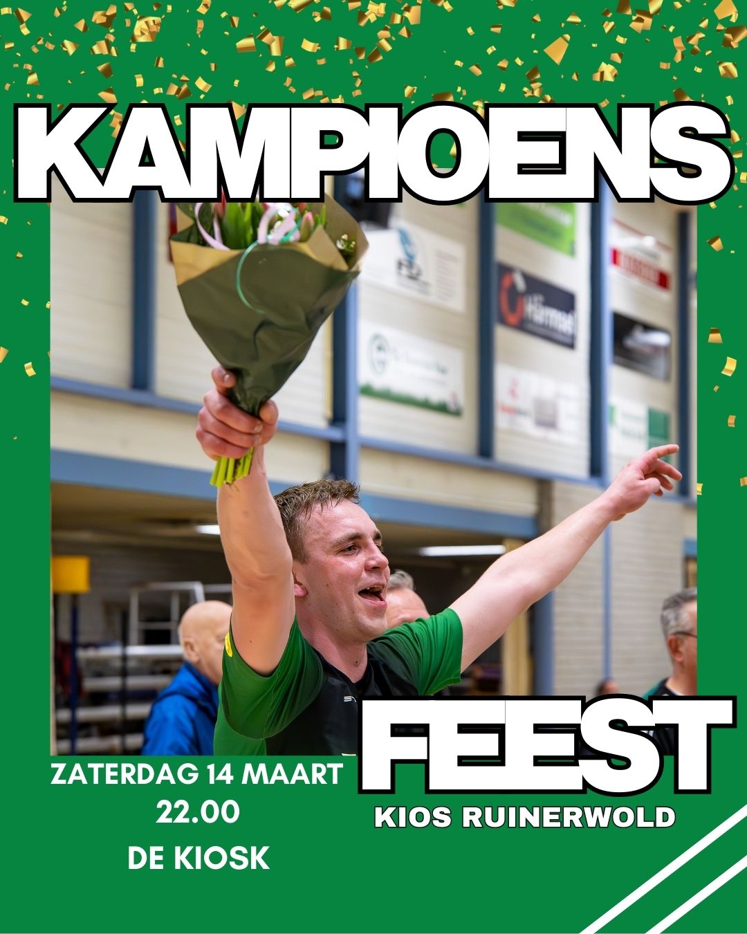 14 maart: KIOS KAMPIOENSFEEST!