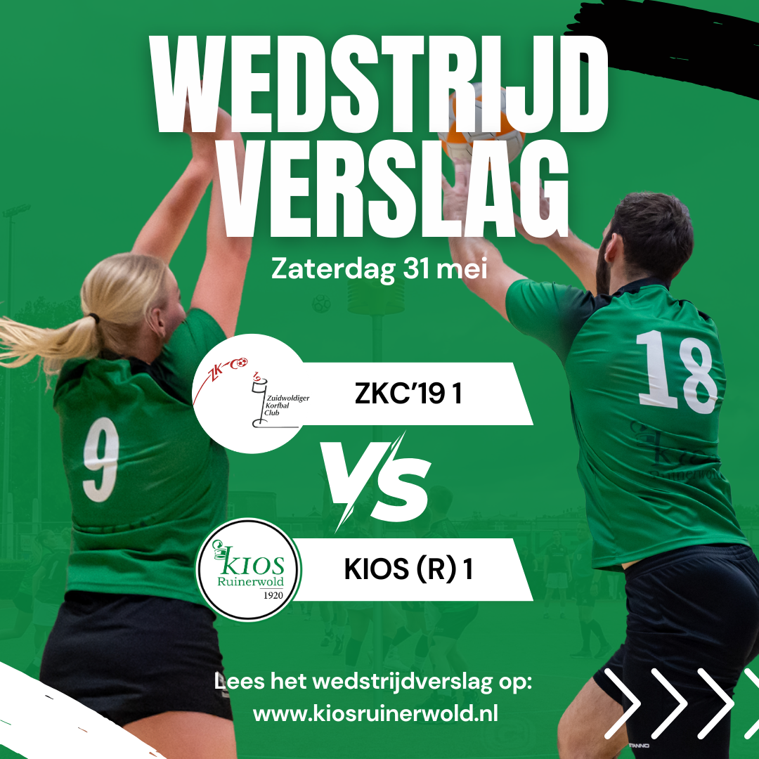 KIOS 2 kampioen en KIOS 1 speelt gelijk in derby tegen ZKC’19