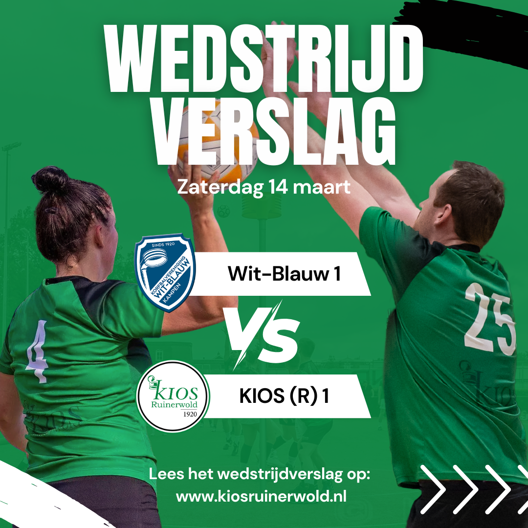 KIOS en Wit-Blauw sluiten seizoen af met gelijkspel