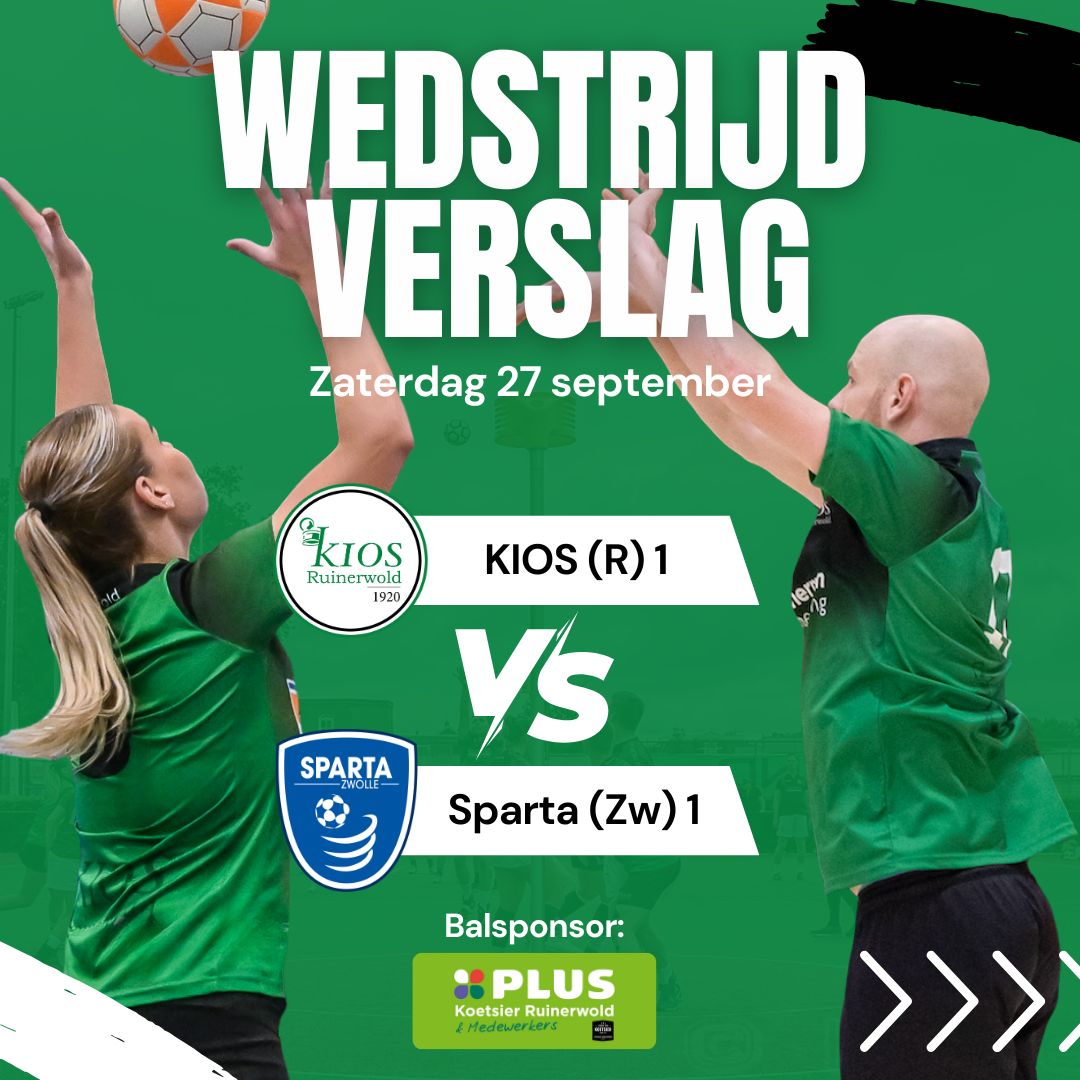 KIOS (R) boekt overtuigende zege op Sparta (Zw): 21-14
