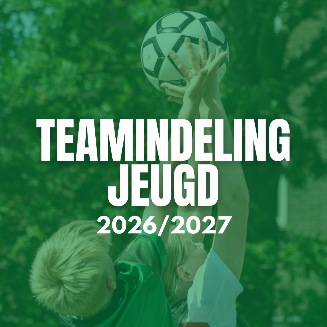 Teamindeling jeugd 2026/2027